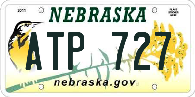 NE license plate ATP727