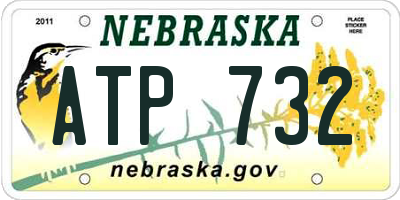 NE license plate ATP732