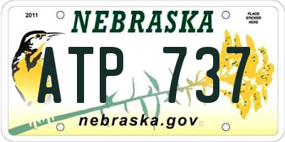 NE license plate ATP737