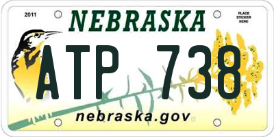 NE license plate ATP738