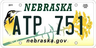 NE license plate ATP751