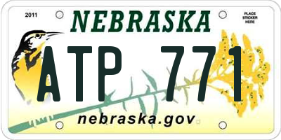 NE license plate ATP771