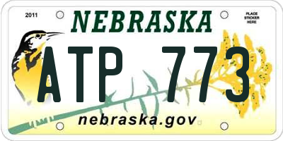 NE license plate ATP773
