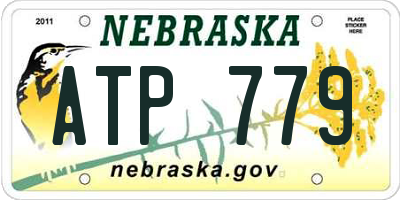 NE license plate ATP779