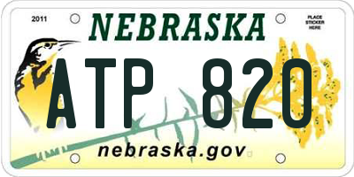 NE license plate ATP820