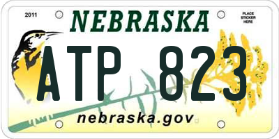 NE license plate ATP823