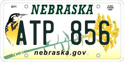 NE license plate ATP856