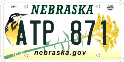 NE license plate ATP871