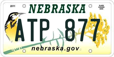 NE license plate ATP877