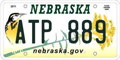 NE license plate ATP889