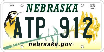 NE license plate ATP912