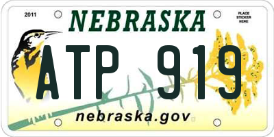 NE license plate ATP919