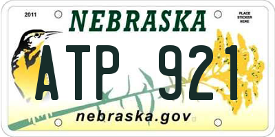 NE license plate ATP921