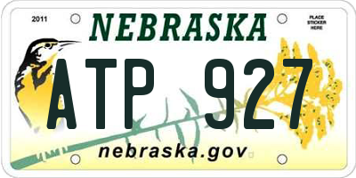 NE license plate ATP927