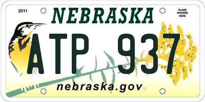 NE license plate ATP937
