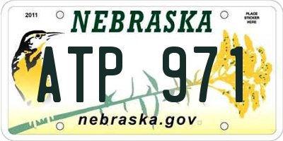 NE license plate ATP971