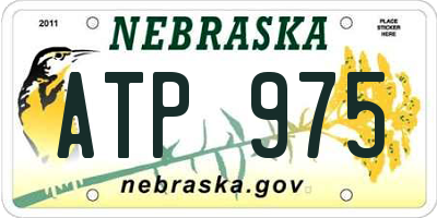 NE license plate ATP975