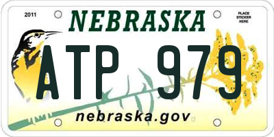 NE license plate ATP979