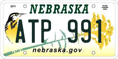 NE license plate ATP991