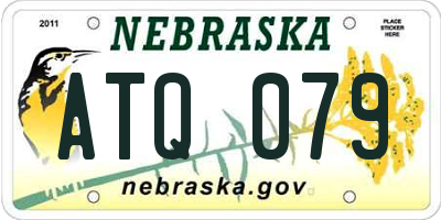 NE license plate ATQ079