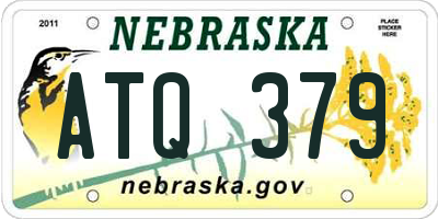NE license plate ATQ379