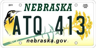 NE license plate ATQ413
