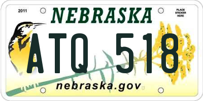 NE license plate ATQ518