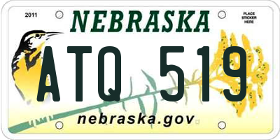 NE license plate ATQ519