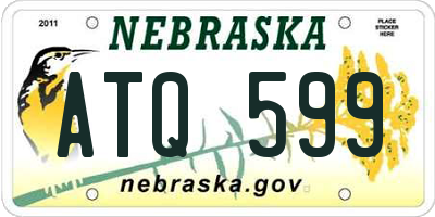 NE license plate ATQ599