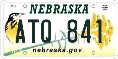 NE license plate ATQ841