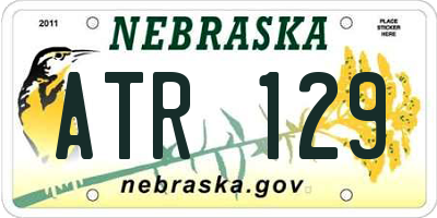 NE license plate ATR129