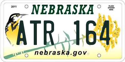 NE license plate ATR164