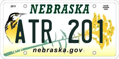NE license plate ATR201