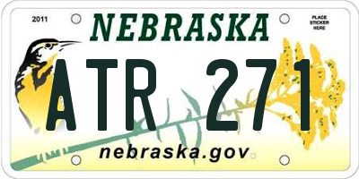 NE license plate ATR271