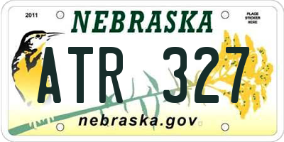 NE license plate ATR327