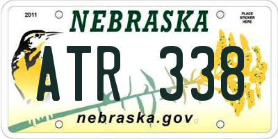 NE license plate ATR338