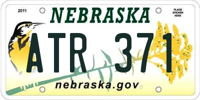 NE license plate ATR371