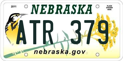 NE license plate ATR379