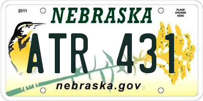 NE license plate ATR431