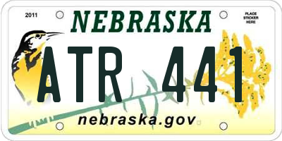 NE license plate ATR441