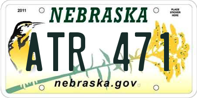 NE license plate ATR471