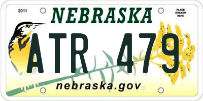 NE license plate ATR479