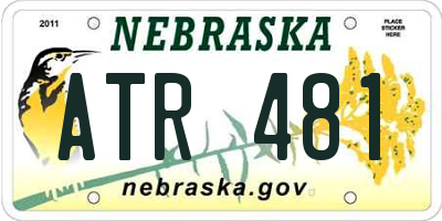 NE license plate ATR481