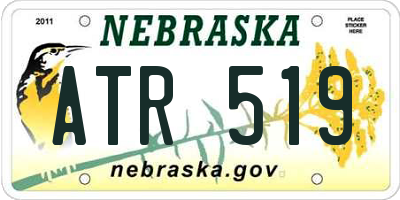 NE license plate ATR519