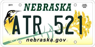 NE license plate ATR521
