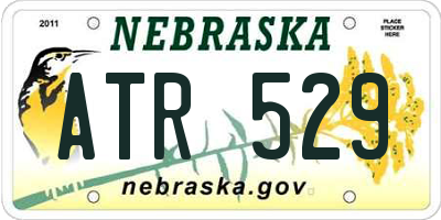 NE license plate ATR529