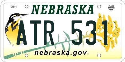 NE license plate ATR531
