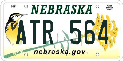 NE license plate ATR564