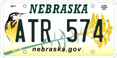 NE license plate ATR574