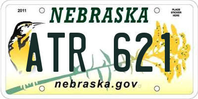 NE license plate ATR621